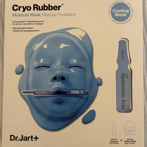 NWT, Dr.Jart+, Cryo Rubber Face Moisture Mask With Hyaluronic Acid, 2-step kit - Picture 6 of 6